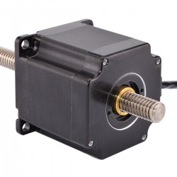 Nema 23 Non Captive Linear Schrittmotor 23LS22-2004N-355T 2A Linearhub 2mm Hublänge 300mm 1,2Nm