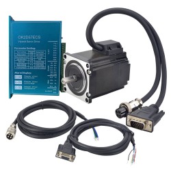 Nema 23 Closed Loop Schrittmotor Kit 1-OK2D57ECS-23HE22 1,2Nm mit Treiber und Kabel