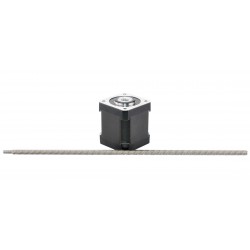 Nema 17 Non Captive Linear Schrittmotor Aktuator 17LS19-1304Q-250N Linearhub 4,877mm Hublänge 250mm