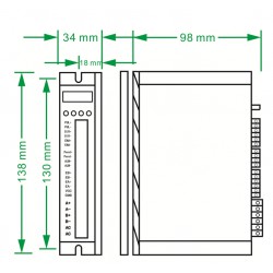 Nema 23 Closed Loop Schrittmotor Kit 2,0 Nm mit Treiber und Kabel