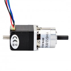 Nema 11 Planetengetriebe Schrittmotor 11HS12-0674D-PG5 mit Hinterwelle und 5:1 Planetengetriebe