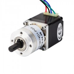 Nema 11 Getriebe Schrittmotor 11HS12-0674D1-PG5 mit Hinterwelle und 5:1 Getriebe