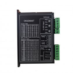 Digitaler Schrittmotorsteuerung OK2D656T 1.4-5.6A 18-60VDC für NEMA23 NEMA24 NEMA34 Schrittmotor