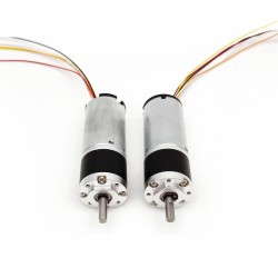 2 Stück Φ22mm 12V/24V BLDC Getriebemotor MP22-TEC2238 3,0kg.cm 3W CW/CCW mit Planetengetriebe