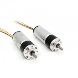 2 Stück Φ22mm 12V/24V BLDC Getriebemotor MP22-TEC2238 3,0kg.cm 3W CW/CCW mit Planetengetriebe