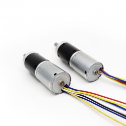 2 Stück Φ24mm 12V/24V BLDC Planetengetriebemotor GMP24-TEC2430 5,0kg.cm 2,3W mit Planetengetriebe