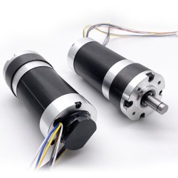 2 Stück Φ60mm 12V/24V BLDC Planetengetriebemotor GMP60-TEC56100 200kg.cm 18-132W mit Planetengetriebe