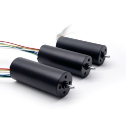 2 Stück Φ16mm 12/24V bürstenloser kernloser Gleichstrommotor TBC1640 0,05 kg.cm 2,7W-7,6W Welle 2mm
