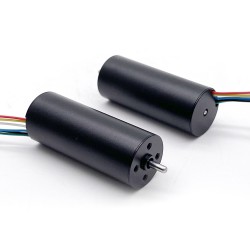 2 Stück Φ16mm 12/24V bürstenloser kernloser Gleichstrommotor TBC1640 0,05 kg.cm 2,7W-7,6W Welle 2mm