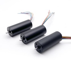 2 Stück Φ16mm 12/24V bürstenloser kernloser Gleichstrommotor TBC1640 0,05 kg.cm 2,7W-7,6W Welle 2mm