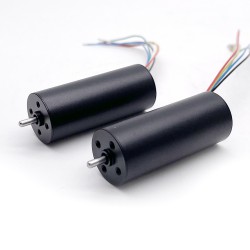 2 Stück Φ16mm 12/24V bürstenloser kernloser Gleichstrommotor TBC1640 0,05 kg.cm 2,7W-7,6W Welle 2mm