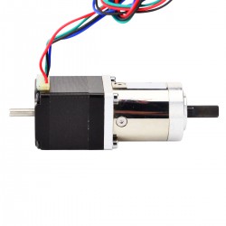 Nema 11 Planetengetriebe Schrittmotor 11HS12-0674D1-PG27 mit Hinterwelle und 27:1 Getriebe