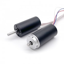 2 Stück Φ28mm 24V Bürstenloser Kernloser Motor TBC2854 0,8kg.cm/2,2kg.cm 15,2W/41W Wellendurchmesser 5mm
