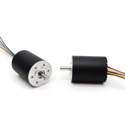 2 Stück Φ32mm 12V/24V Bürstenloser Kernloser Motor TBC3242 4,6kg.cm/1,9kg.cm 45,5W/ 25,1W Wellendurchmesser 5mm