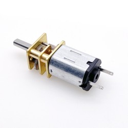 2 Stück 2,4V/5V Mini PM DC Bürsten Stirnradgetriebemotor GM12-N20VA mit Verhältnis 10~1000 Stirnradgetriebe