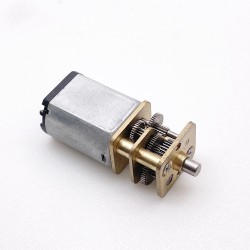 2 Stück 6V/12V Bürsten PMDC Getriebemotor GM13-030PA mit Verhältnis 3-360 Stirnradgetriebe