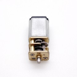 2 Stück 6V/12V Bürsten PMDC Getriebemotor GM13-030PA mit Verhältnis 3-360 Stirnradgetriebe