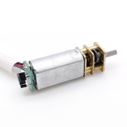 2 Stück 6V/12V Bürsten PMDC Getriebemotor GM14-050SH mit Verhältnis 3~350 Stirnradgetriebe