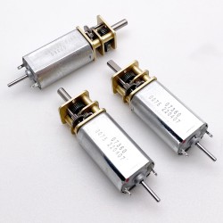 2 Stück 6V/12V Bürsten PMDC Getriebemotor GM14-050SH mit Verhältnis 3~350 Stirnradgetriebe