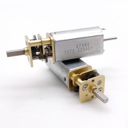 2 Stück 6V/12V Bürsten PMDC Getriebemotor GM14-050SH mit Verhältnis 3~350 Stirnradgetriebe