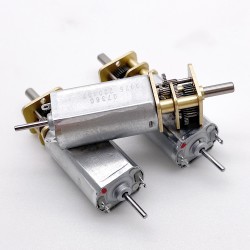 2 Stück 6V/12V Bürsten PMDC Getriebemotor GM14-050SH mit Verhältnis 3~350 Stirnradgetriebe