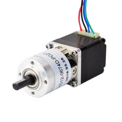 Nema 11 Getriebe Schrittmotor 11HS12-0674D-PG27 mit Hinterwelle und 27:1 Planetengetriebe