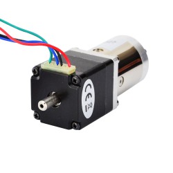 Nema 11 Getriebe Schrittmotor 11HS12-0674D-PG27 mit Hinterwelle und 27:1 Planetengetriebe