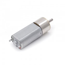 2 Stück Φ15,5mm 6V/12V Bürsten PMDC Getriebemotor GM16-050SH mit Verhältnis 18~336 Stirnradgetriebe