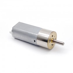 2 Stück Φ15,5mm 6V/12V Bürsten PMDC Getriebemotor GM16-050SH mit Verhältnis 18~336 Stirnradgetriebe