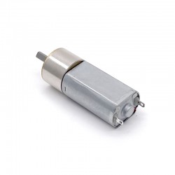 2 Stück Φ15,5mm 6V/12V Bürsten PMDC Getriebemotor GM16-050SH mit Verhältnis 18~336 Stirnradgetriebe