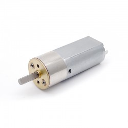 2 Stück Φ15,5mm 6V/12V Bürsten PMDC Getriebemotor GM16-050SH mit Verhältnis 18~336 Stirnradgetriebe