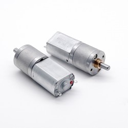 2 Stück Φ20mm 6V/12V Bürsten PMDC Getriebemotor GM20-130SH mit Verhältnis 29~488 Stirnradgetriebe