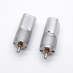 2 Stück Φ20mm 6V/12V Bürsten PMDC Getriebemotor GM20-130SH mit Verhältnis 29~488 Stirnradgetriebe