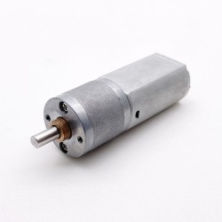 2 Stück Φ15,5mm 6V/12V Bürsten PMDC Getriebemotor GM20-180SH mit Verhältnis 29~488 Stirnradgetriebe