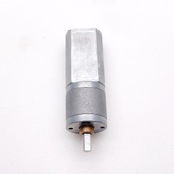 2 Stück Φ15,5mm 6V/12V Bürsten PMDC Getriebemotor GM20-180SH mit Verhältnis 29~488 Stirnradgetriebe