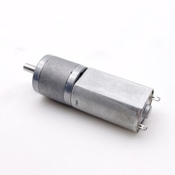 2 Stück Φ15,5mm 6V/12V Bürsten PMDC Getriebemotor GM20-180SH mit Verhältnis 29~488 Stirnradgetriebe