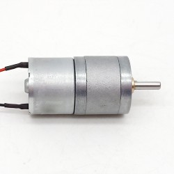 2 Stück Φ25mm 6V/12V Bürsten PMDC Getriebemotor GM25-320SH mit Verhältnis 4~499 Stirnradgetriebe