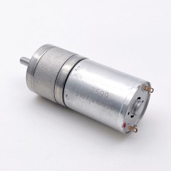 2 Stück Φ24,4mm 6V/12V Bürsten PMDC Getriebemotor PMDC Motor GM25-370CA mit Stirnradgetriebe