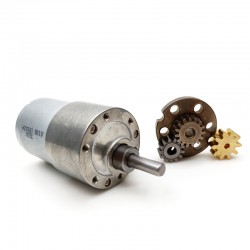 2 Stück 12V/24V Bürsten Stirnradgetriebemotor PMDC Motor GM37-3530 mit Verhältnis 6~810 Stirnradgetriebe