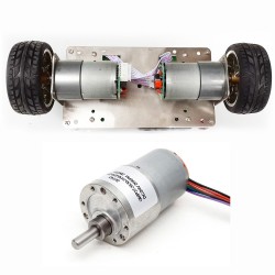 20 Stück 12V/24V Bürsten Stirnradgetriebemotor PMDC Motor GM37-3530 mit Verhältnis 6~810 Stirnradgetriebe