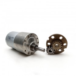 2 Stück 12V/24V Bürsten Stirnradgetriebemotor PMDC Motor GM37-3530 mit Verhältnis 6~810 Stirnradgetriebe