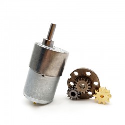 2 Stück 12V/24V Bürsten Stirnradgetriebemotor PMDC Motor GM37-3530 mit Verhältnis 6~810 Stirnradgetriebe