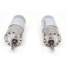 2 Stück Φ37mm 12V/24V Bürsten Stirnradgetriebemotor GM37-555 mit Verhältnis 6~810 Stirnradgetriebe
