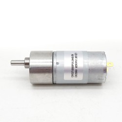 2 Stück Φ37mm 12V/24V Bürsten Stirnradgetriebemotor GM37-555 mit Verhältnis 6~810 Stirnradgetriebe