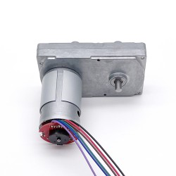 2 Stück 12V/24V Bürsten Stirnradgetriebemotor GM100F-555PM mit Verhältnis 60~365 Stirnradgetriebe