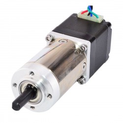 Nema 11 Planetengetriebe Schrittmotor 11HS12-0674D1-PG100 mit Hinterwelle und 100:1 Getriebe