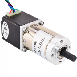 Nema 11 Planetengetriebe Schrittmotor 11HS12-0674D1-PG100 mit Hinterwelle und 100:1 Getriebe