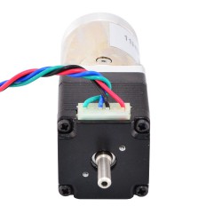 Nema 11 Planetengetriebe Schrittmotor 11HS12-0674D1-PG100 mit Hinterwelle und 100:1 Getriebe