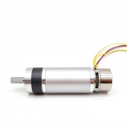 2 Stück Φ42mm 24V DC Planetengetriebemotor GMP42-4278 Wellendurchmesser 9mm mit Bremse + Planetengetriebe