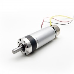 2 Stück Φ42mm 24V DC Planetengetriebemotor GMP42-4278 Wellendurchmesser 9mm mit Bremse + Planetengetriebe